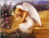 Unknown Angel at Rest by Tadiello painting